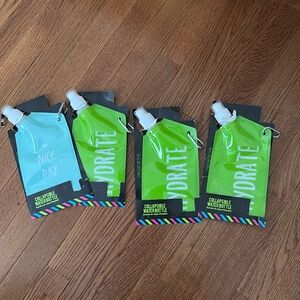 Collapsible water bottles set of 4